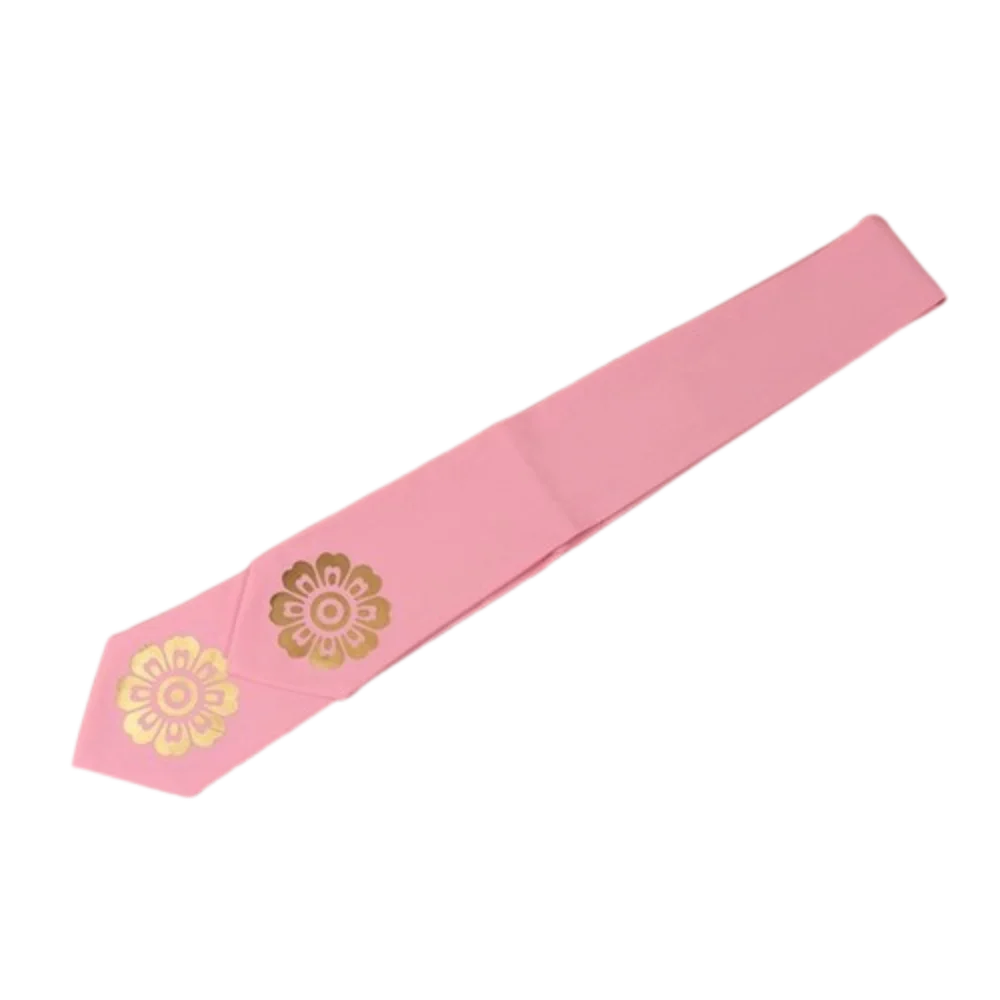 Gift Flower Korean Headband Ribbon Court Korean Hanbok Hairband Hair Clip Headdress Stage Dance Costume Performance Qme Pink