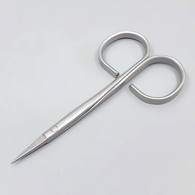 Eye Scissors Twisted Handle Straight-curved-point Double-fold Rapid Qme