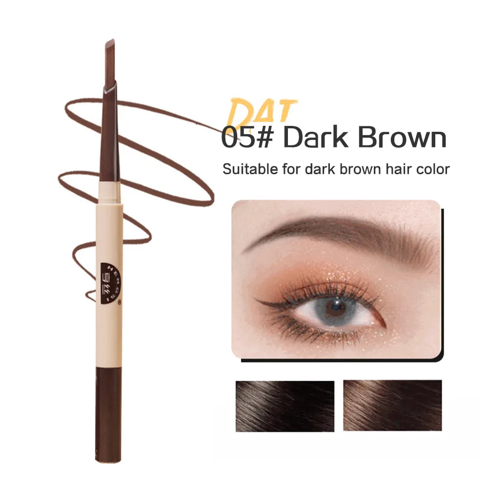 Automatic Double-ended Eyebrow Pencil Long-lasting Three Dimensional Qme HS1030-5