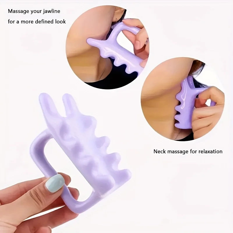 Handheld Face And Body Massager, Neck Shoulder Back Resin Massager, Guasha Tool, Relax Body Massager - Mother'S Day Gift Qme