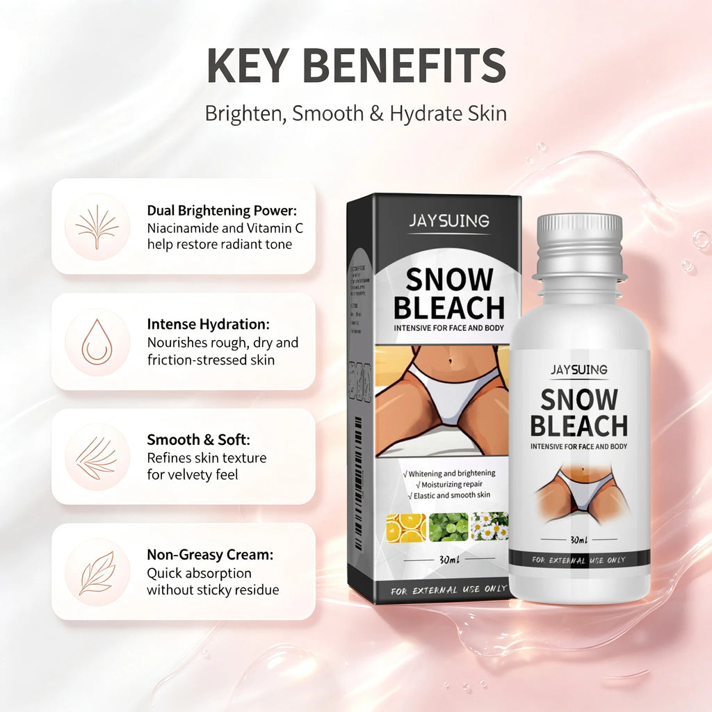 Brightening Body Cream Dark Spot Corrector with Vitamin C & Niacinamide Body Snow Bleach Cream For Private Parts Underarm Body Qme