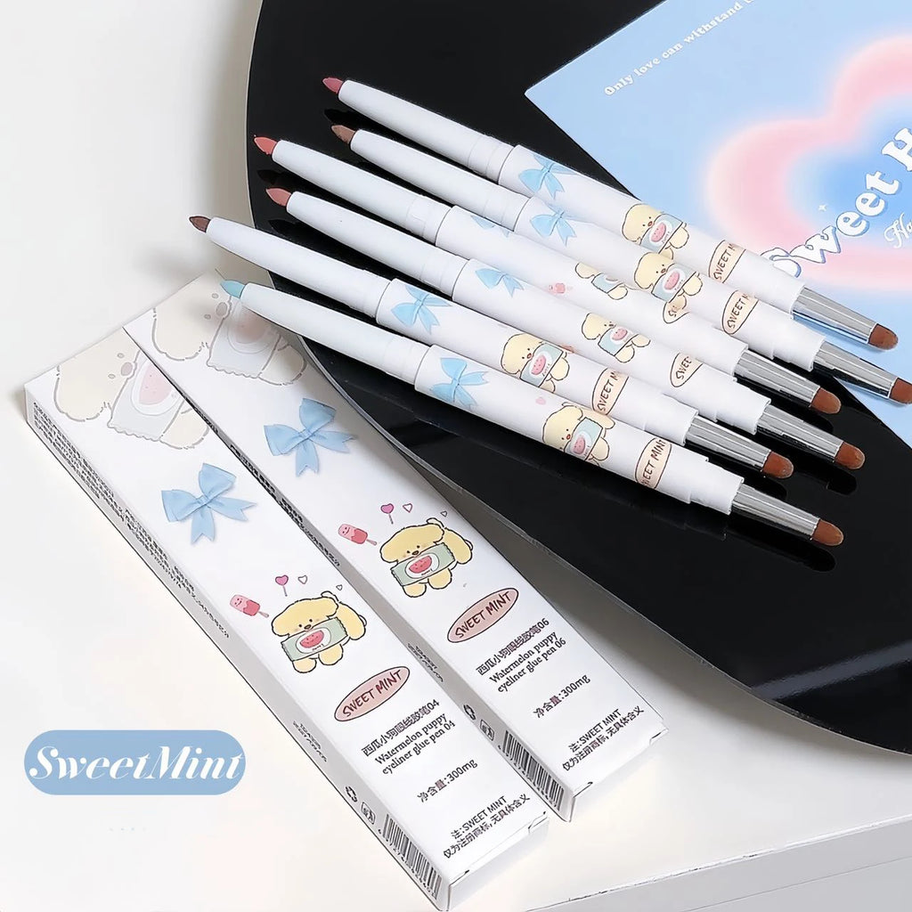 Silky Eye Liner Pencil Lying Silkworm Shadow Pen Natural Matte Green Pink Eyeliner Gel Easy To Color Waterproof Eye Make Up Tool Qme