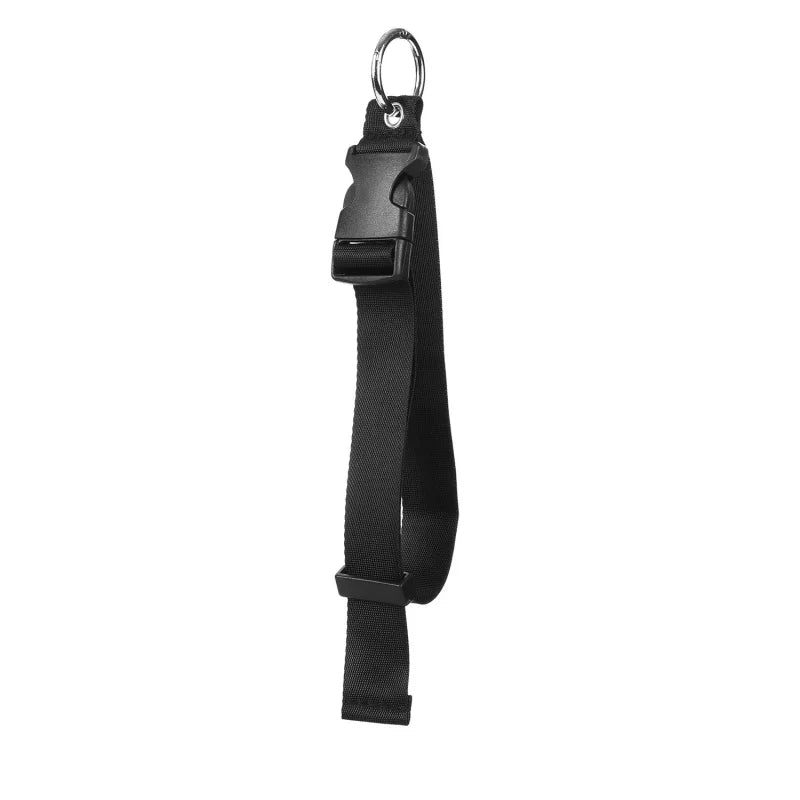 Backpack External Strap Travel Luggage Fixed Portable Release Buckle Qme black