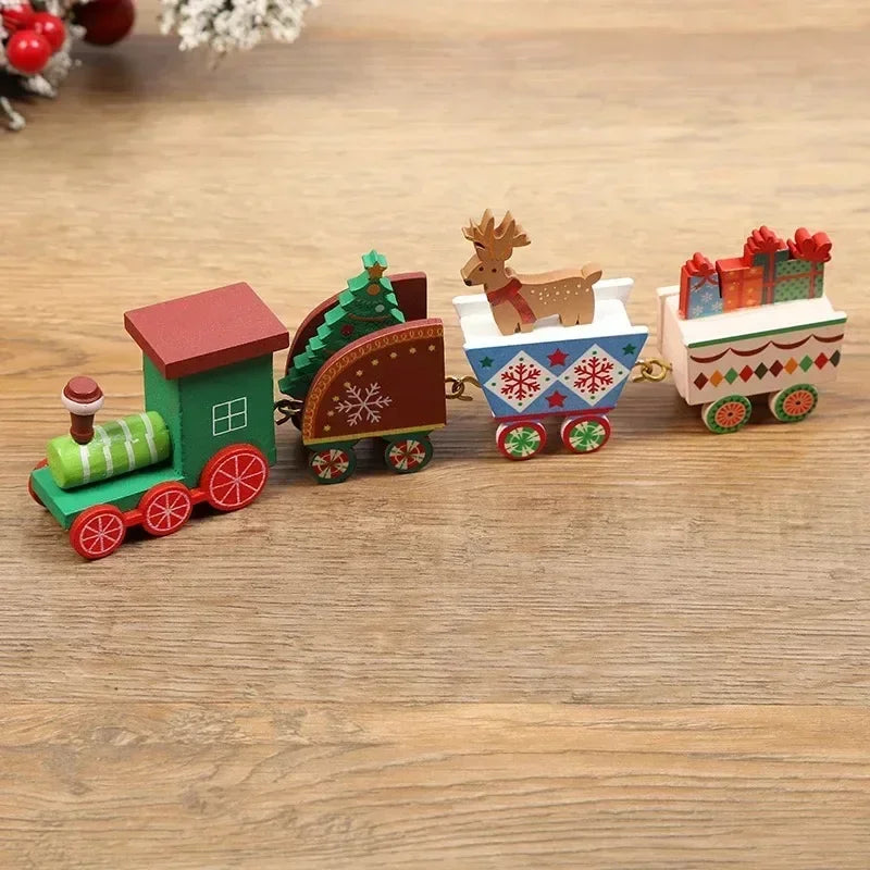Christmas Train Merry Christmas Decorations Home Decor 2024 Cristmas Ornament Xmas Noel Gifts Happy New Year 2025 Qme