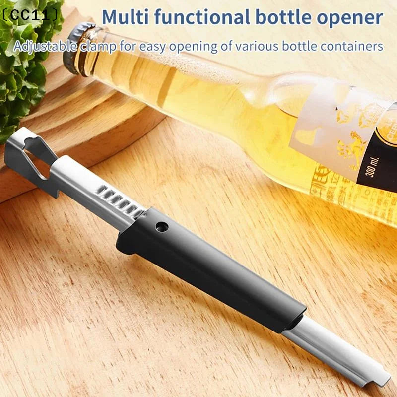 Adjustable Stainless Steel Jar Opener Lid Gripper Bottle Weak Hands Qme