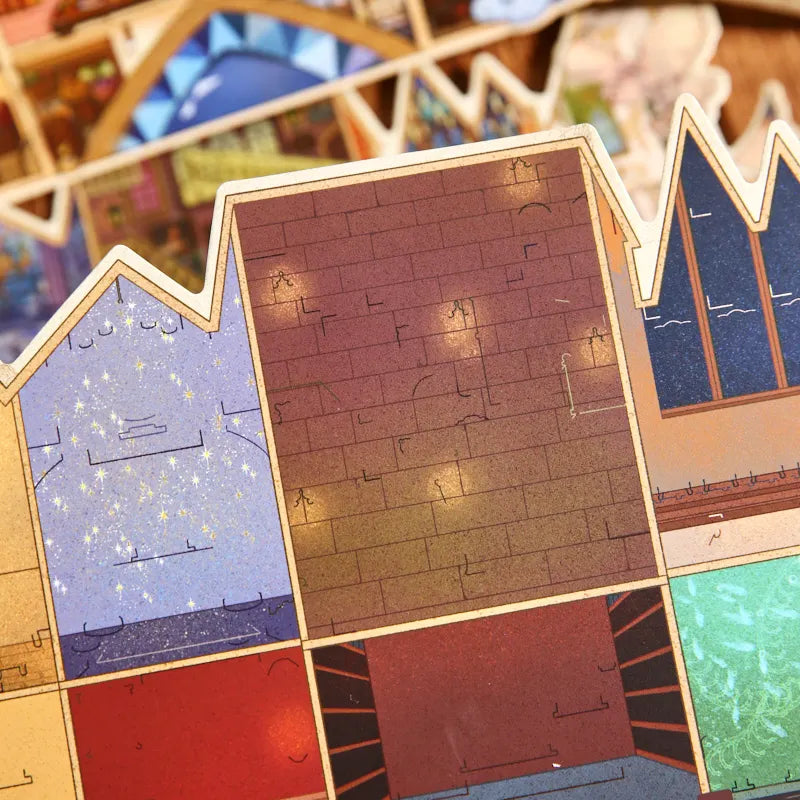 Miniature Storytelling Scene House Stickers, Art Collectible Stickers, A Must-Have for Craft Lovers to Kill Time Qme