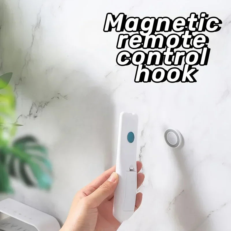 Magnetic Remote Control Holder Wall Mount Adhesive Remote Control Holder Strong Hold TV Remote Holder For Home Office Qme