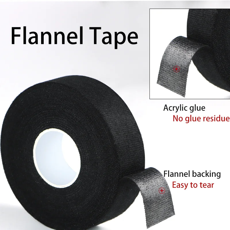10M bar tape insulating automotive fabric tape Wear-resistant silent and high-temperature resistant Insulating black tape Qme