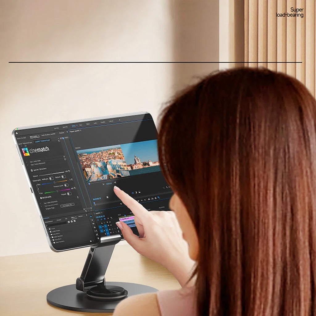 All Metal Desktop Phone Stand Rotatable Foldable Popular Live Qme