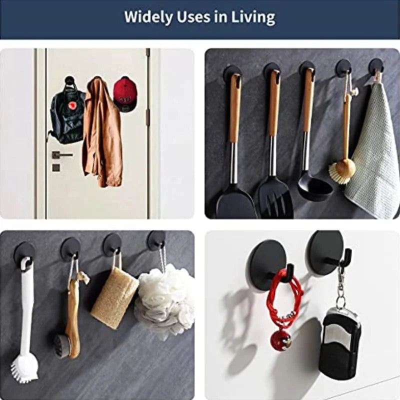 Wall-mounted shower hanger, used for hanging loofahs, towels, clothes, bathrobes - a detachable bathroom storage device Qme