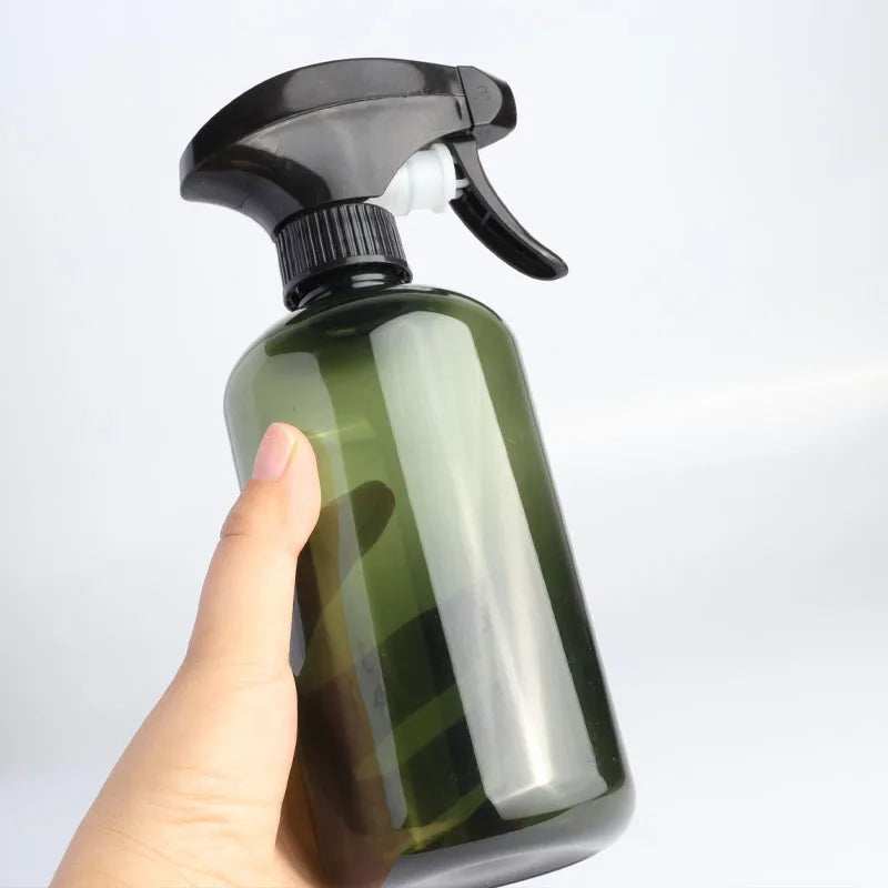 Plastic Spray Bottle Large Capacity Pressure Moisturizer Empty Qme Green 500ML