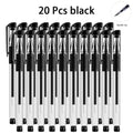 20-100Pcs Minimalist Gel Rollerball Pens Multi-purpose Smooth Writing Ballpoint Pen Office Student Daily Stationery Supplies Qme 20 black