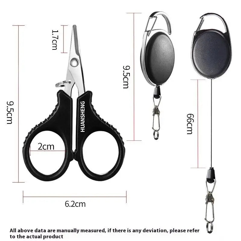 Titanium Coating Stainless Steel Fishing Scissor Plier Cut PE Braid Qme 7