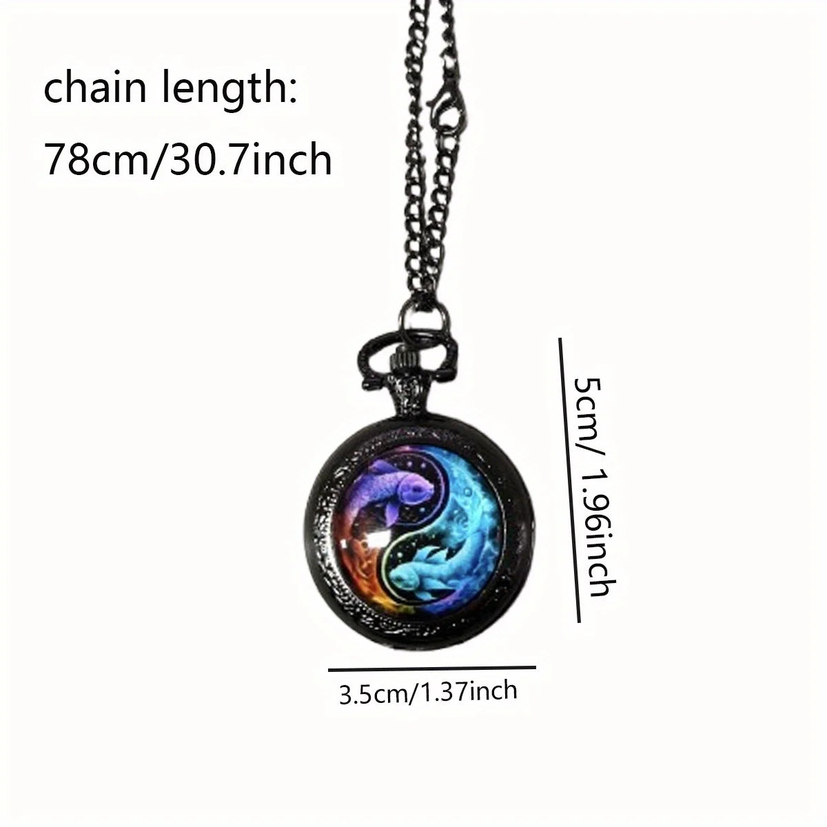 5pcs flip decoration necklace watch combination - fashionable neutral quartz watch with colorful animal pattern design Qme