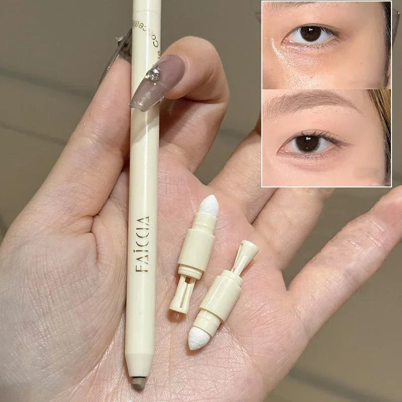 Fair Color Matte Brighten Concealer Pen Eyebag Dark Circles Concealing Stick Sponge Head Precision Concealer Pen With Sharpener Qme