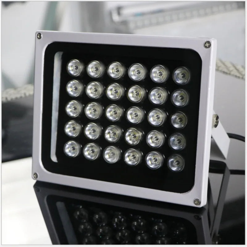 1PCS 50W Monitoring Fill Light Vehicle Spotlight Parking Lot Booth Sign Light License Plate Recognition Lamp Night Vision Qme