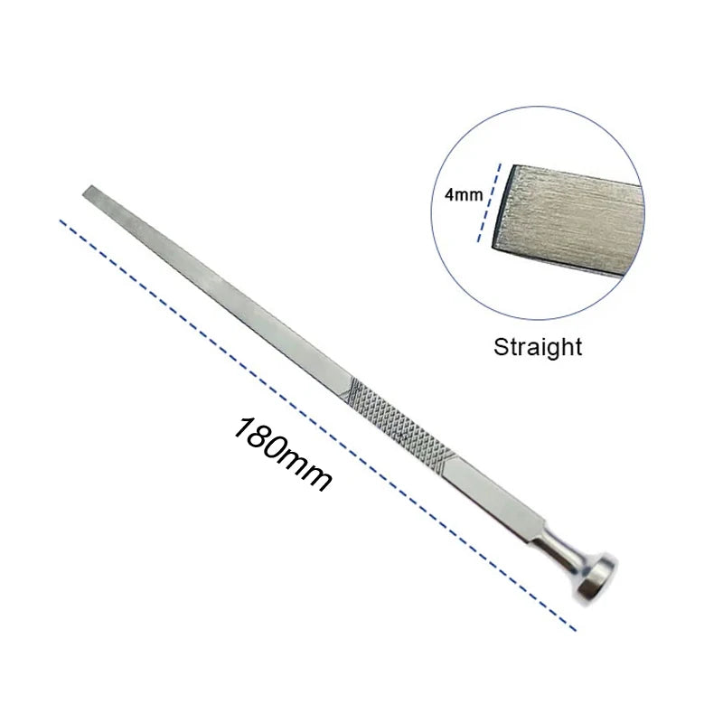 Flat Shank Bone Chisel Straight Curved Cutter Qme