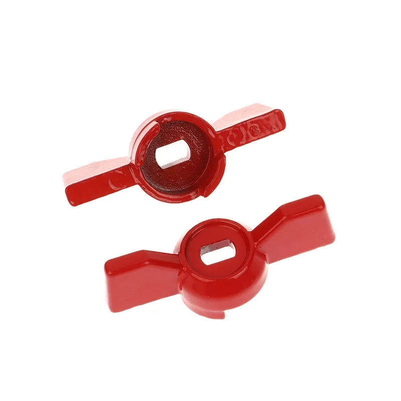 2Pcs Aluminum Handle Valve Handle Ball Valve Handle Wrench Red Butterfly Handle Accessories Qme