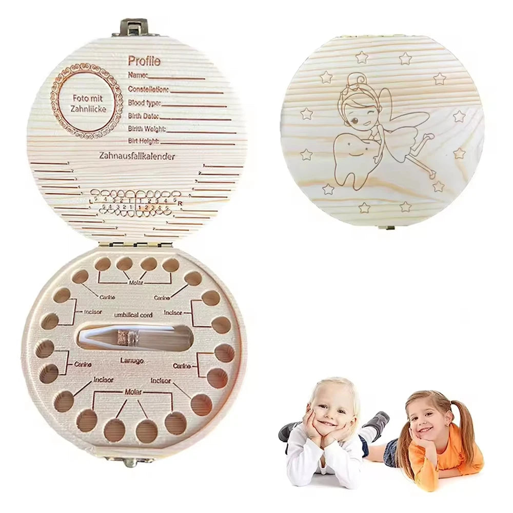 1PC Children's Milk Tooth Box - Baby Collection Box For Preserving Milk Teeth And Storing Teeth As A Memento Qme