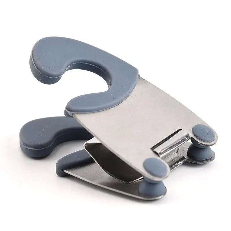 Pot Spoon Holder Clip Anti Scald Silicone Grip Spatula Fork Cooking Qme A1