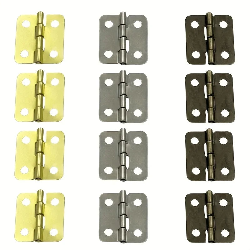 Mini hinge - Mini retro decorative hinge, suitable for handicrafts, wooden boxes, jewelry cases, cabinets and DIY accessories. Qme