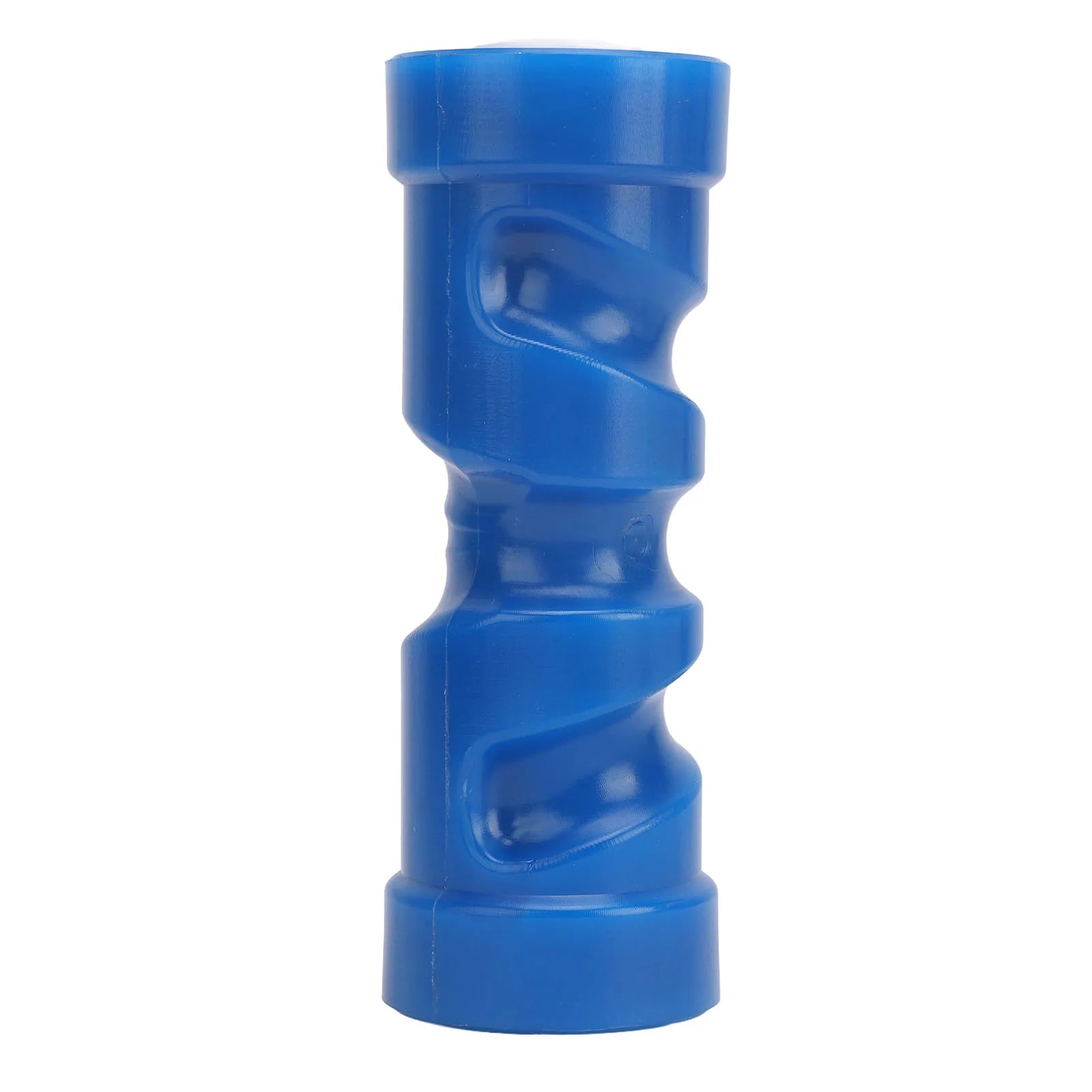 8 Inch Self-Centering Keel Boat Trailer Roller with 0.67Inch Center Bore Diameter Bow Stop Roller Marine Hardware for Boat Qme Blue
