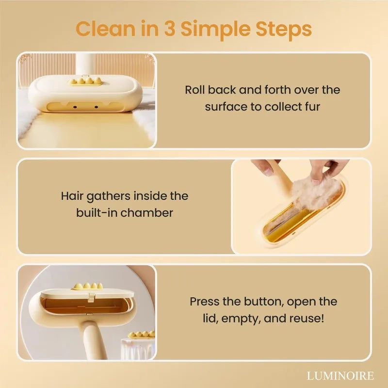 Pet hair remover - reusable and easy to clean pet hair remover suitable for furniture, sofas, carpets, bedding, and car seats Qme
