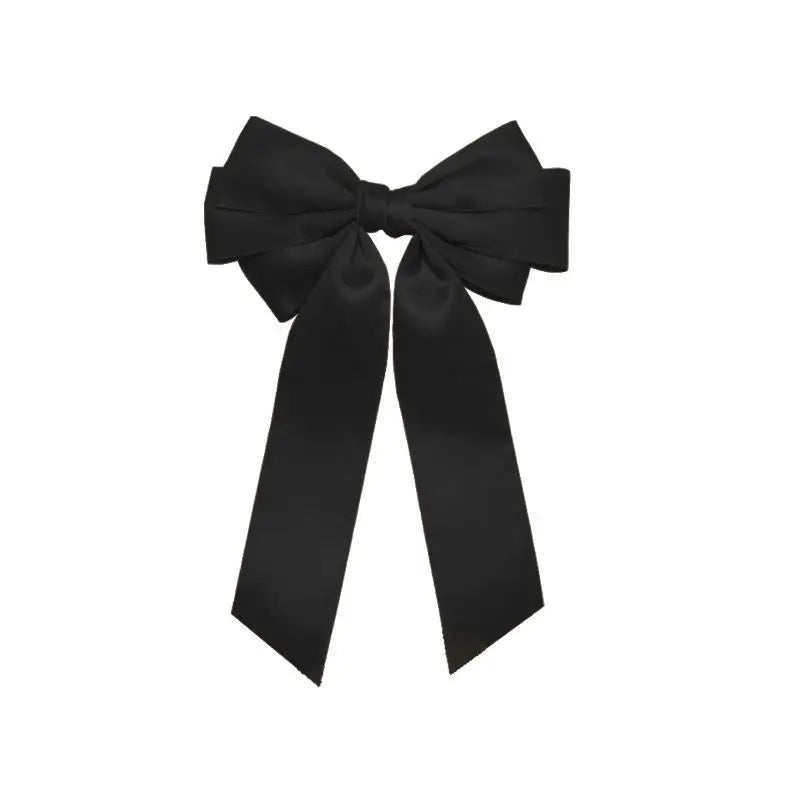 Elegant Bow Hair Clip Korean Tassel Hairpin Summer Fashion Qme black M