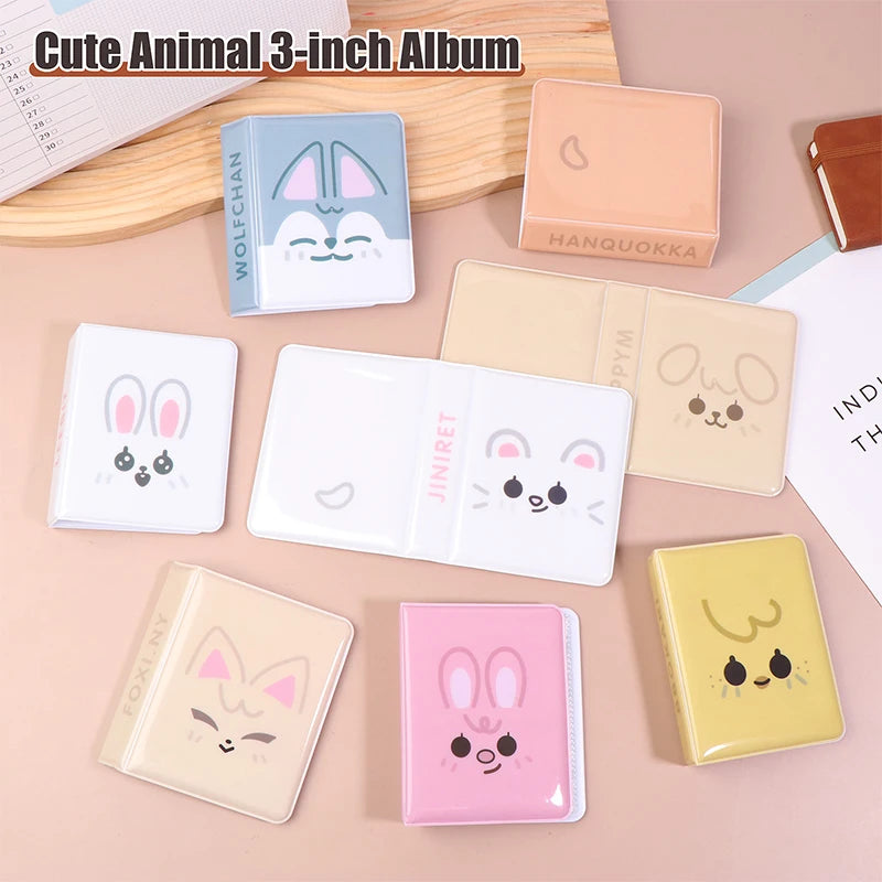 Collection Kpop Card Binder Cartoon Animal Album Photo Postcard Qme