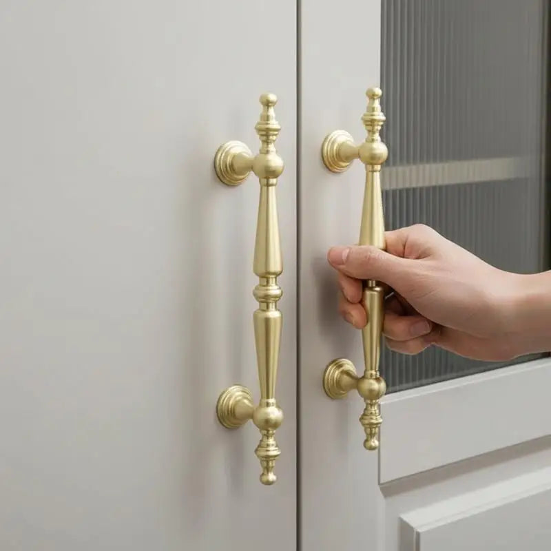Single-hole Drawer Knob Aluminum Alloy Cupboard Handle Vintage Qme