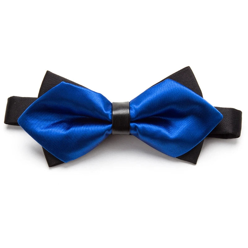 Men Ties Solid Fashion Butterfly Party Wedding Black Red Bow Tie Boys Qme ROYAL BLUE China Mainland