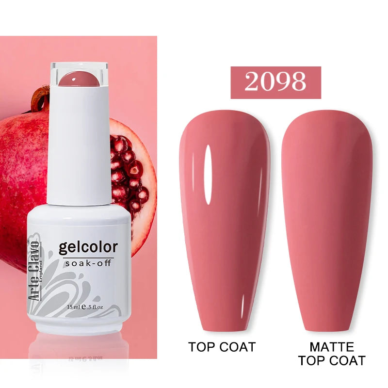 Arte Clavo Autumn Nail Gel Polish Caramel Winter Soak Off UV LED Art