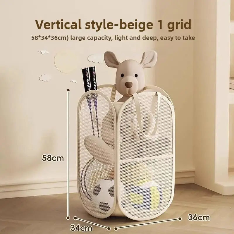 Multifunctional Children's Toys Storage Basket Large Capacity Laundry Qme B