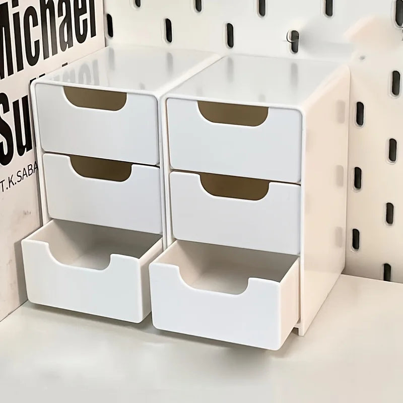 Three-Tier Desk Organizer - Office Supplies, Jewelry & Makeup Organizer - Portable, Floor Mount, Portable Organizer, Qme