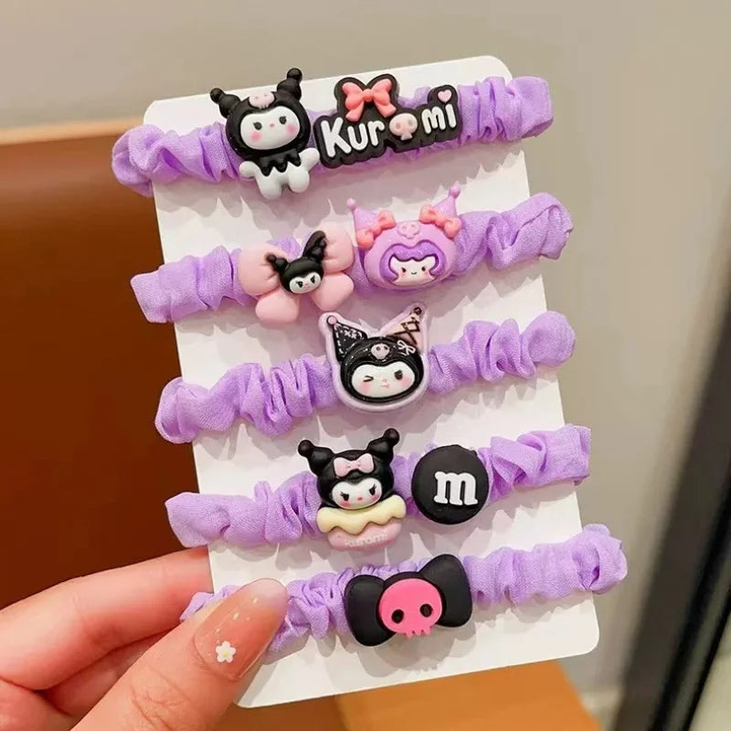 Clow Mi Cartoon Hair Tie Cute Gentle Clips Accessories Students Qme
