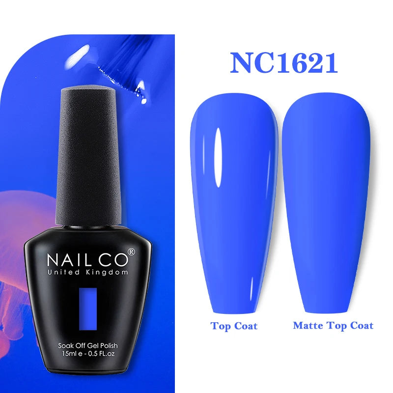 NAILCO Rubber Base Gel Polish Milky Pink Jelly White Beige 6Colors