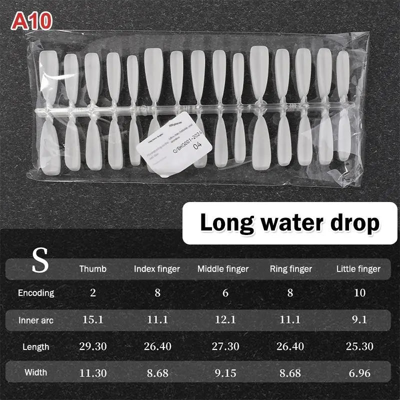 Nail Salon Matte False Tips Box Easy Wear Press Nails Home Manicure Qme A10
