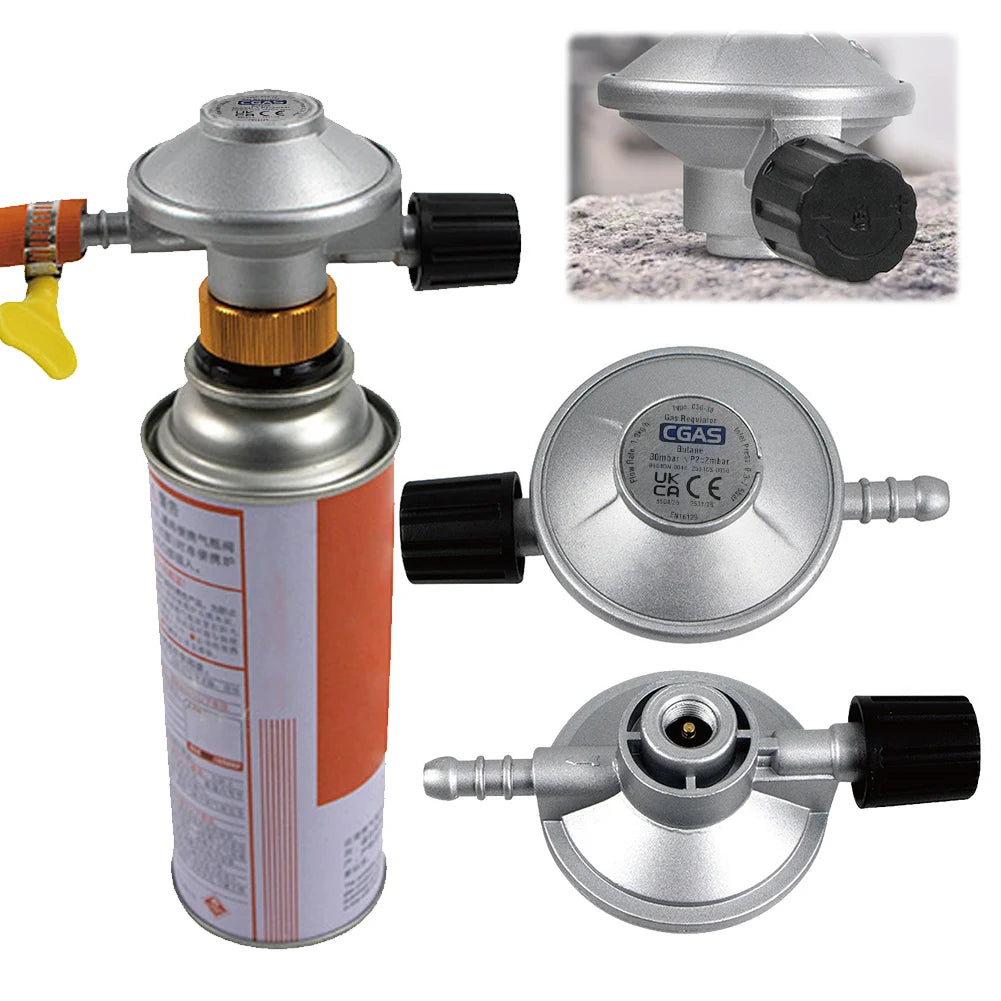 Low Pressure Gas Regulator Adjustable Flow Low Pressure Propane Regulator Propane Disposal Bottle Connection Regulator Kit Qme