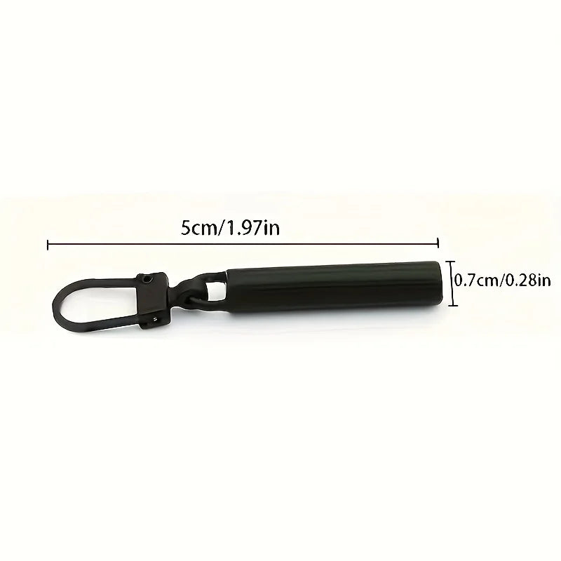 5-Piece Elegant Removable Cylinder Metal Zipper Zipper - Alloy, Black, Gold and Silver Zipper, Sewing Tools, Hand Accessories Qme