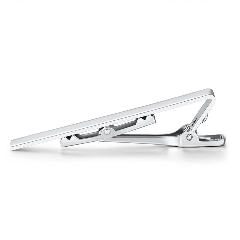 Tie Clip Men Metal Copper Simple Bar Clasp Practical Necktie Qme