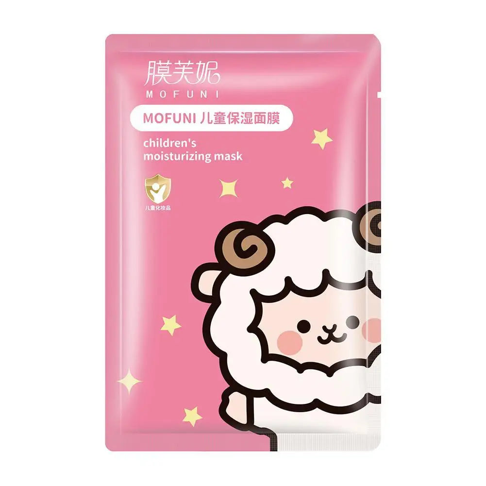 Animal Spa Masks Kids Facial Mask Gentle Hydrating Moisturizing Qme sheep 5pcs