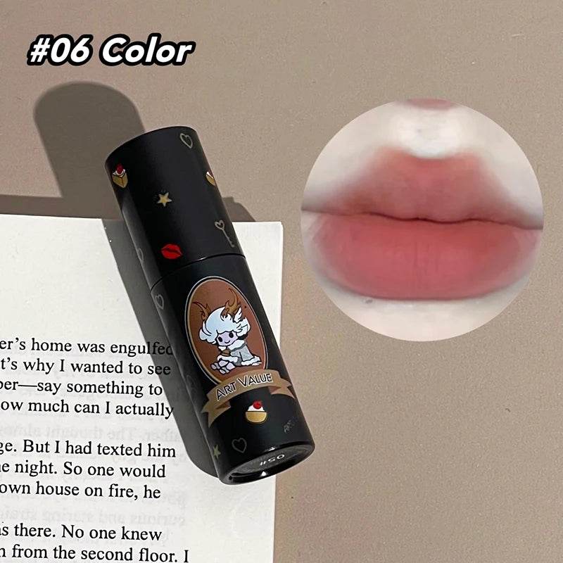 Matte Liquid Lipstick Waterproof Non Stick Cup Lipgloss Mud Sexy Red Lip Tint Glaze Lips Makeup For Women Lip Glaze Cosmetics Qme 06