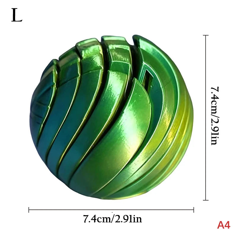 Gear Liquid Flow Ball Rotating Design Relief Toys Offic Slime Fidget Qme A4