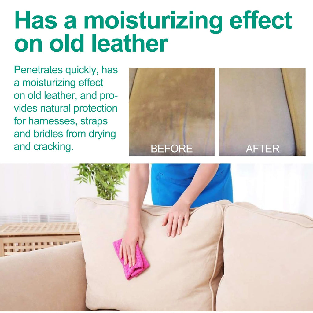Leather Sofa Repair Cream - Scratch Crack Paint Removal Polishing Decontamination Maintenance Refurbishment Care Wax for Sofas Qme