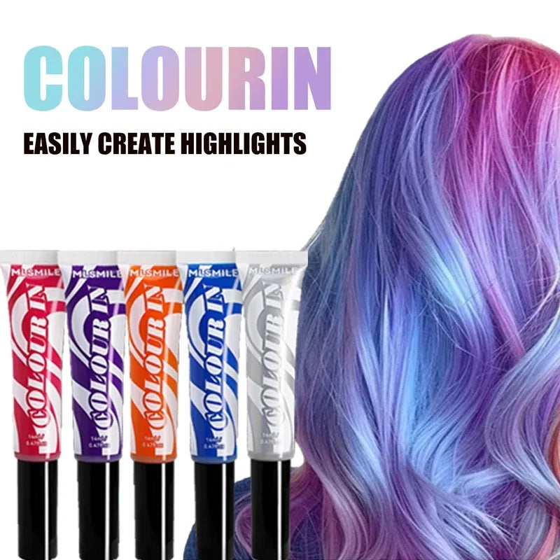 One-off Temporary Hair Coloring Disposable Hair Coloured Chalk Wax for Hair Cover Fashion Design Washable Non-toxic Beauty Tools Qme