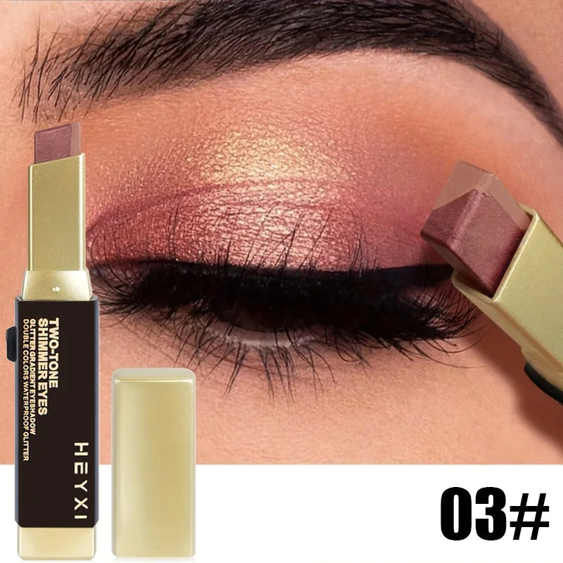 Double Eye Shadow Stick Naturally Tinged Not Easy Mottle Off Makeup Qme 03