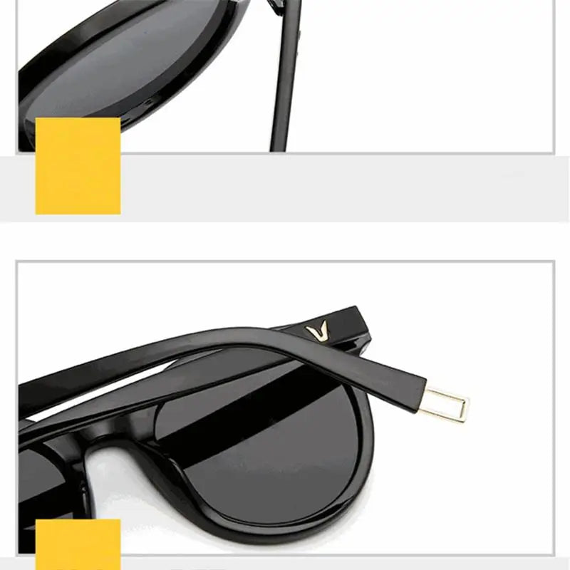 Fashion Punk Sunglasses Women Men Trendy Wrap Around Star Decor Qme