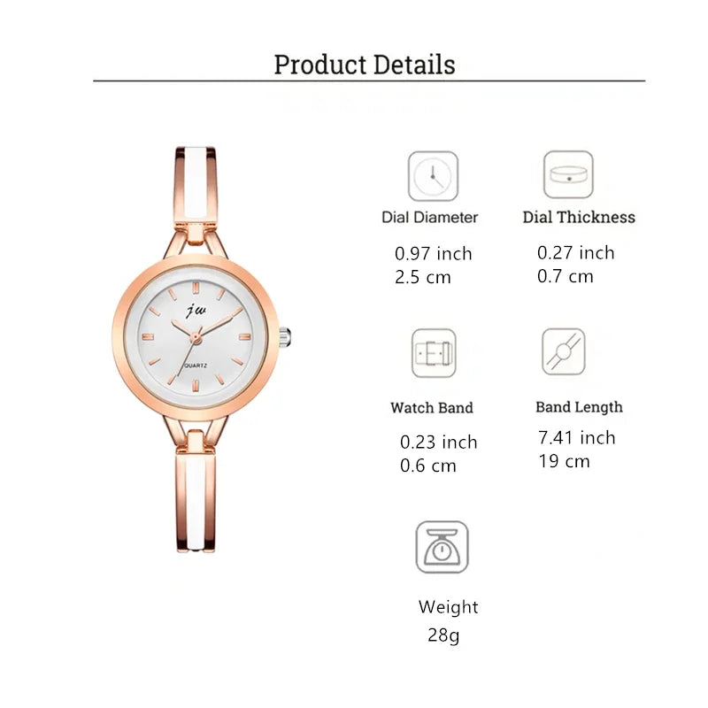 Fashion Stainless steel Bracelets quartz watch women Qme
