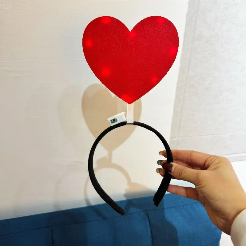 Unique Arrow Light Headband Funny Question Mark Hair Band Christmas Favors Girl Headgear Holiday Hair Hoop Costume Headpiece Qme A7