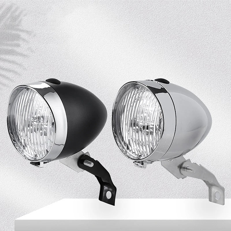 Classical Retro Bicycle Headlight Without Battery ABS Shell 3 LED Qme